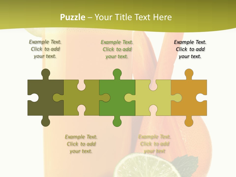 Carrot Crystal Drink PowerPoint Template