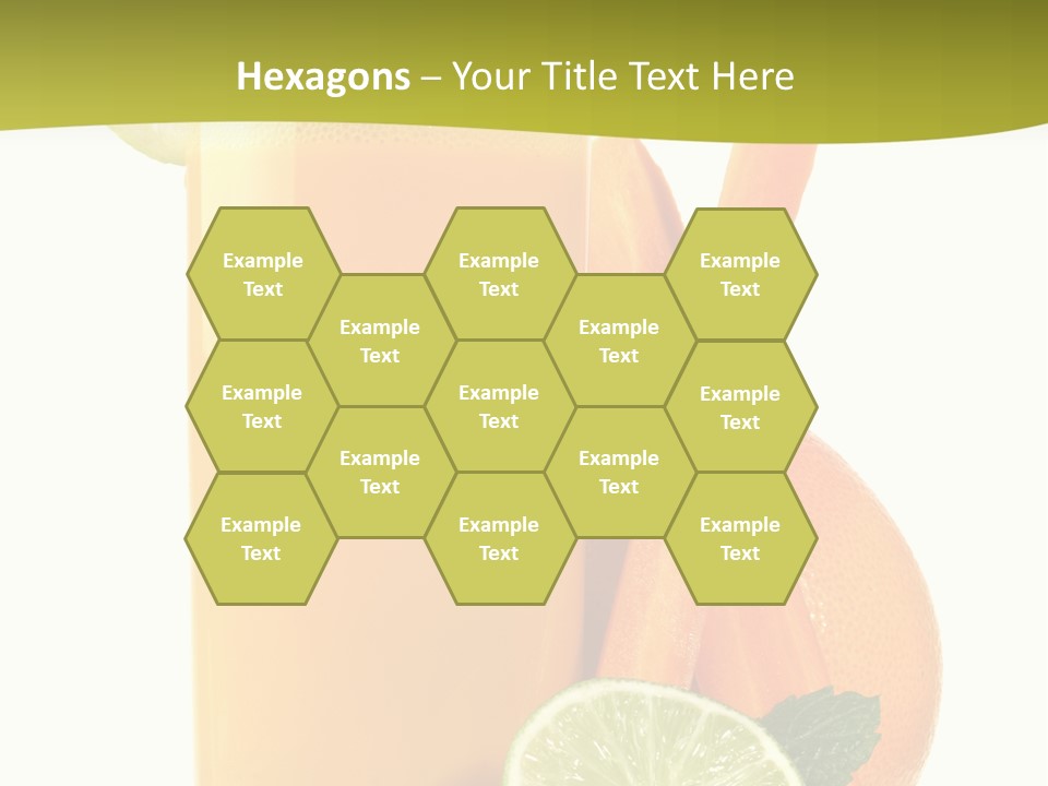 Carrot Crystal Drink PowerPoint Template