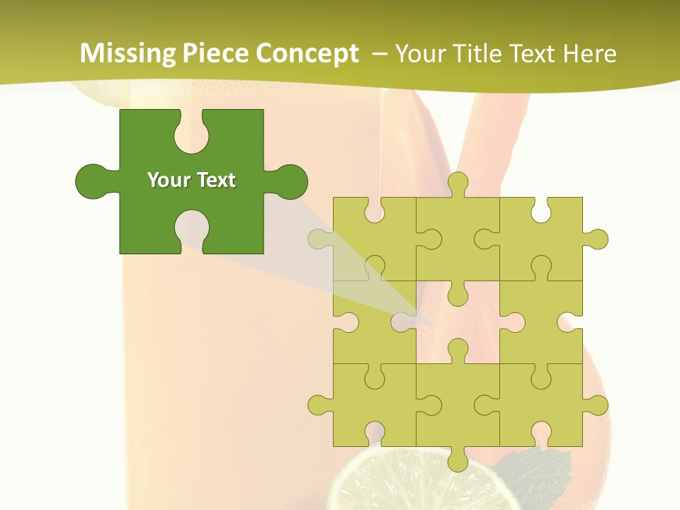 Carrot Crystal Drink PowerPoint Template