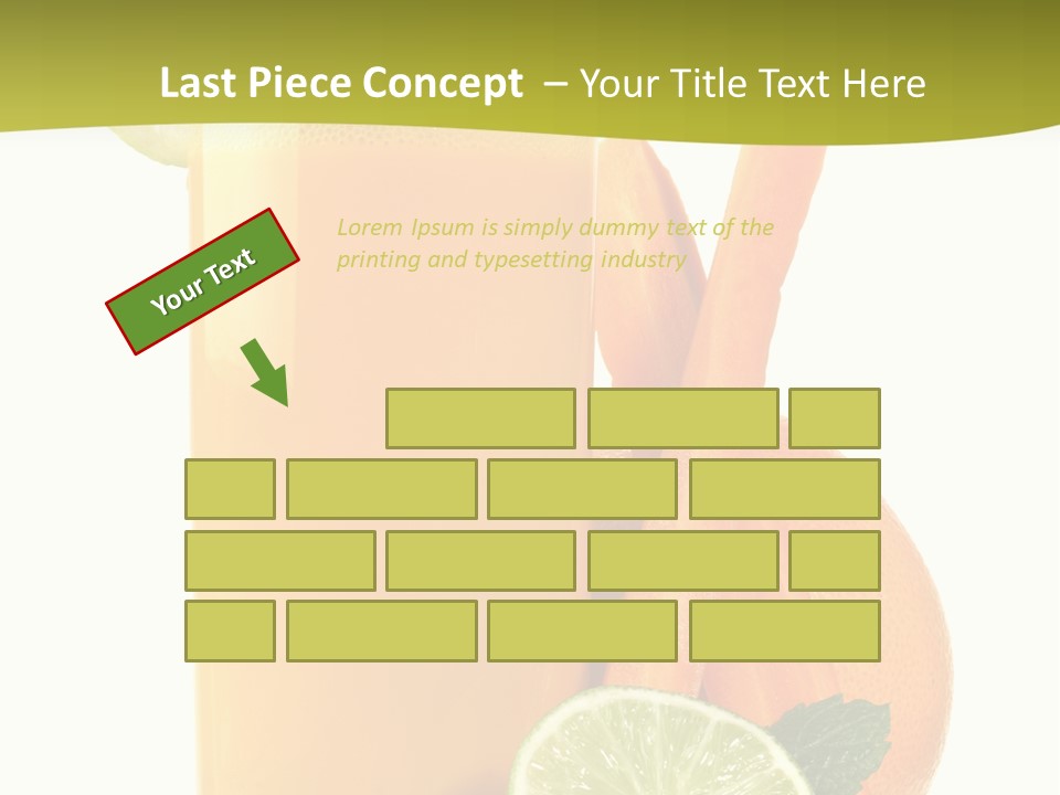 Carrot Crystal Drink PowerPoint Template