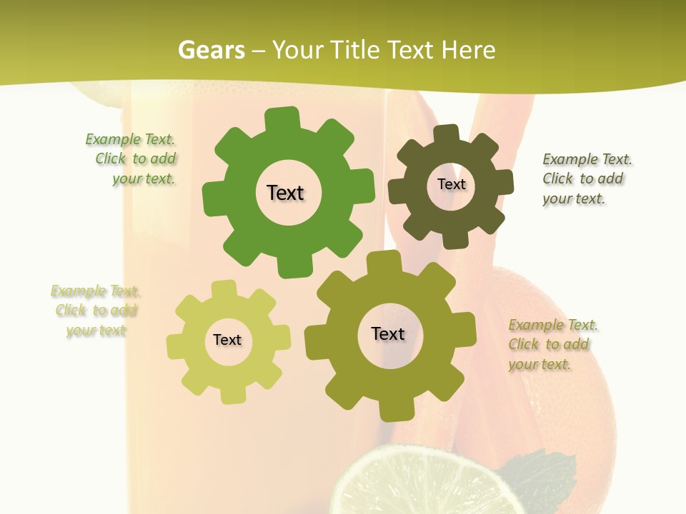 Carrot Crystal Drink PowerPoint Template