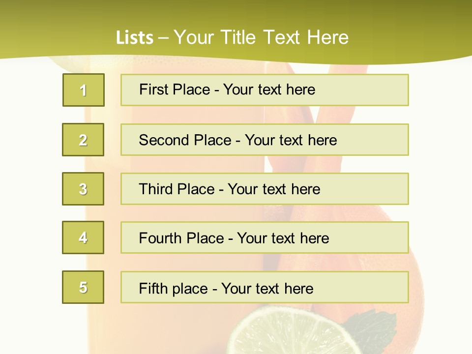 Carrot Crystal Drink PowerPoint Template