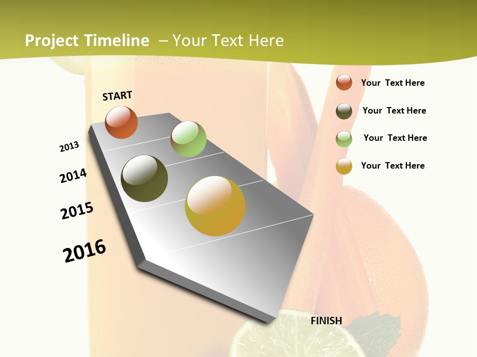 Carrot Crystal Drink PowerPoint Template