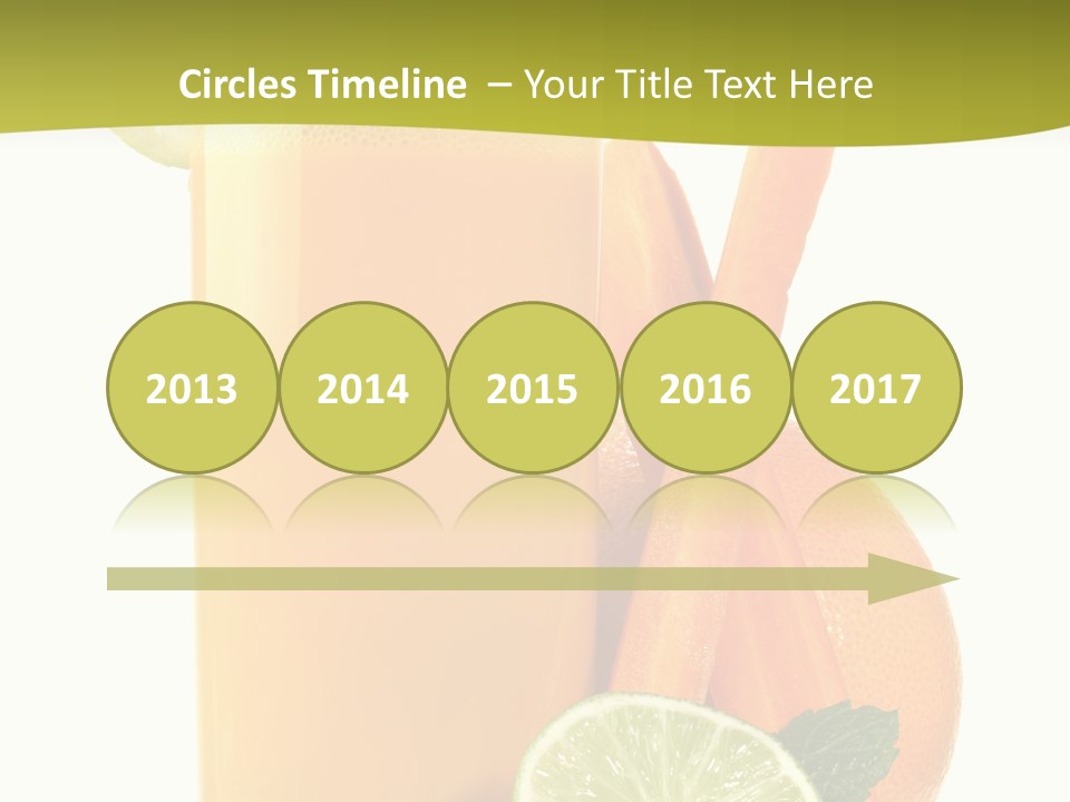 Carrot Crystal Drink PowerPoint Template