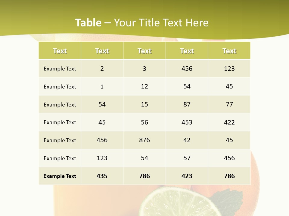 Carrot Crystal Drink PowerPoint Template