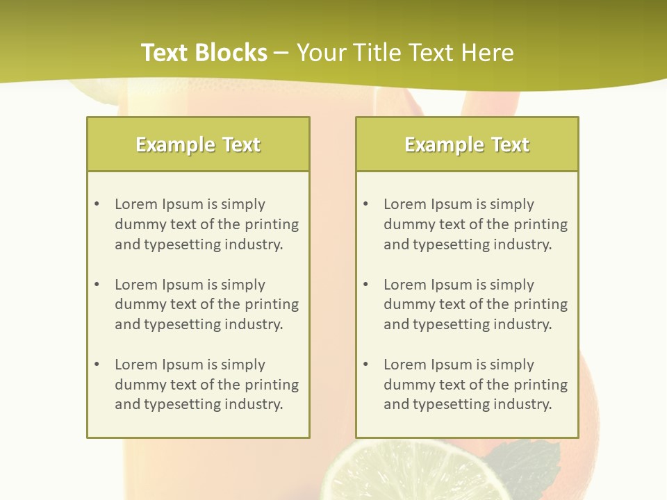 Carrot Crystal Drink PowerPoint Template