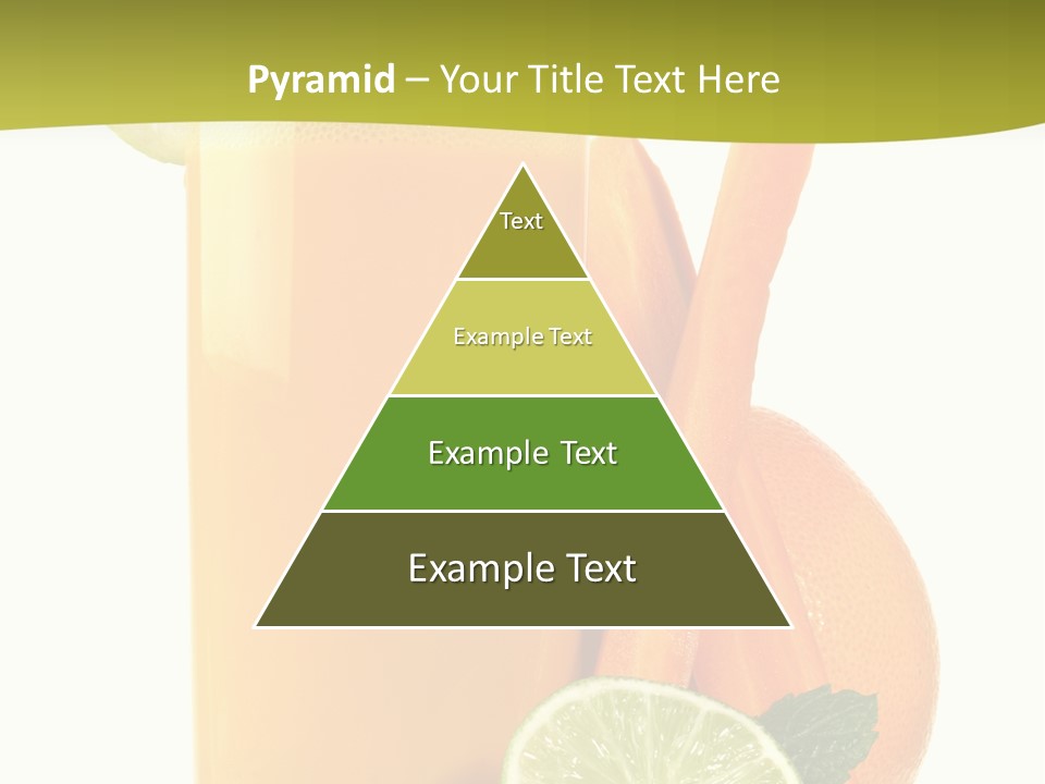 Carrot Crystal Drink PowerPoint Template