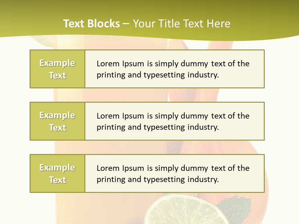 Carrot Crystal Drink PowerPoint Template