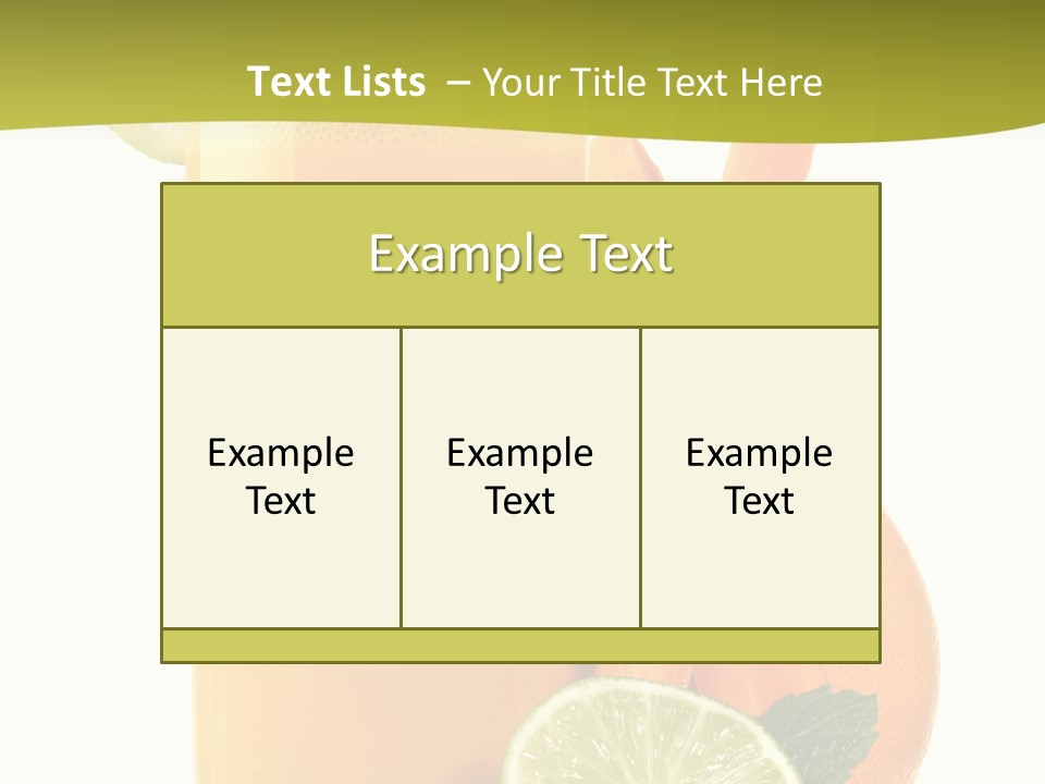 Carrot Crystal Drink PowerPoint Template
