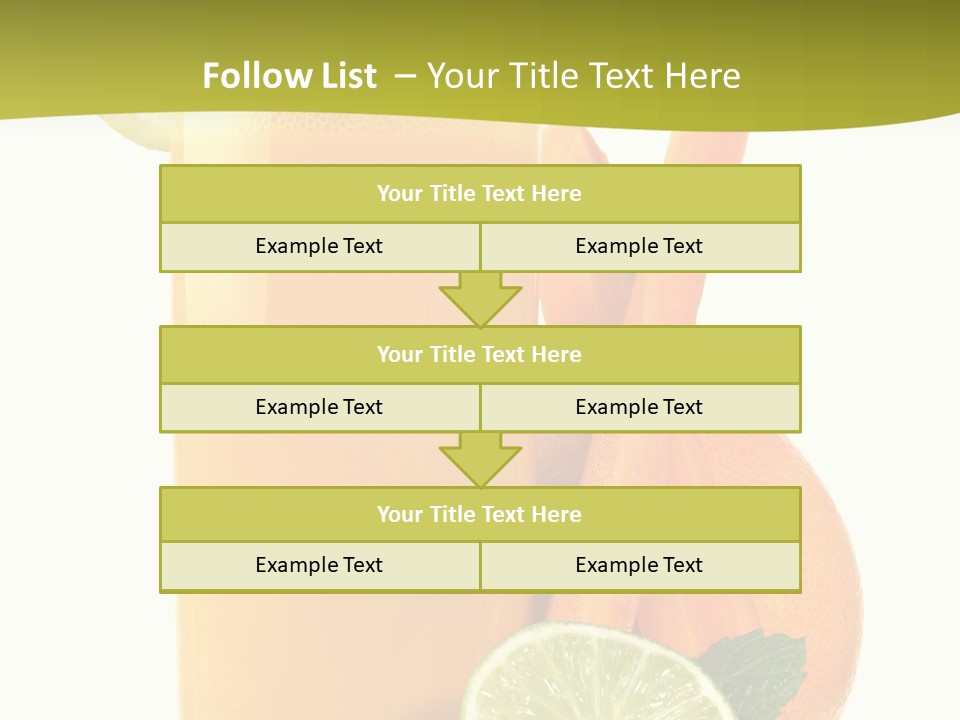 Carrot Crystal Drink PowerPoint Template
