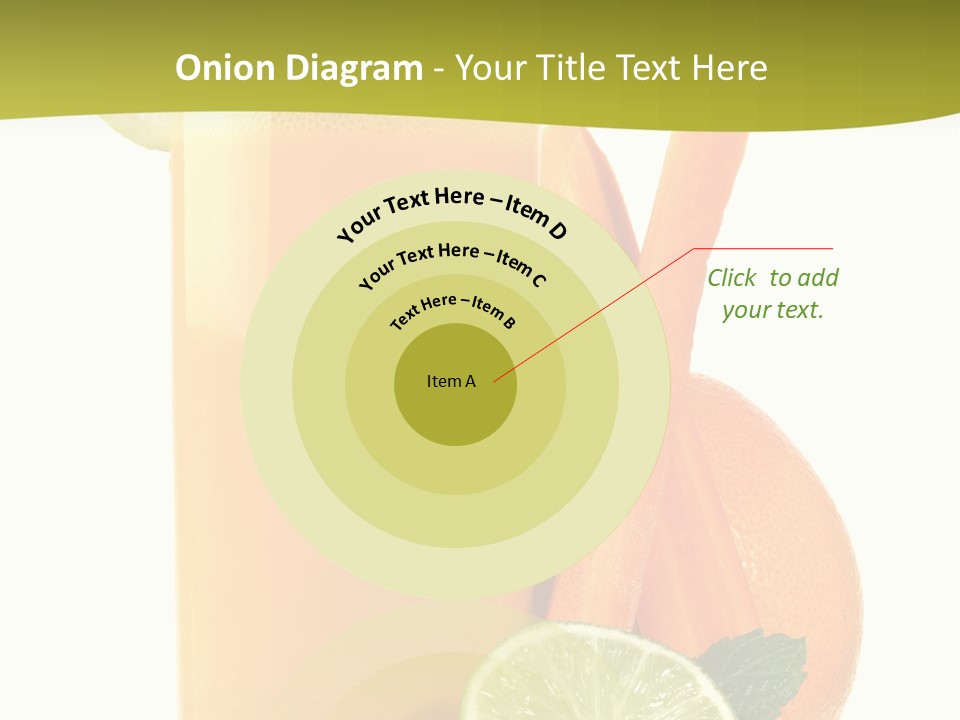 Carrot Crystal Drink PowerPoint Template