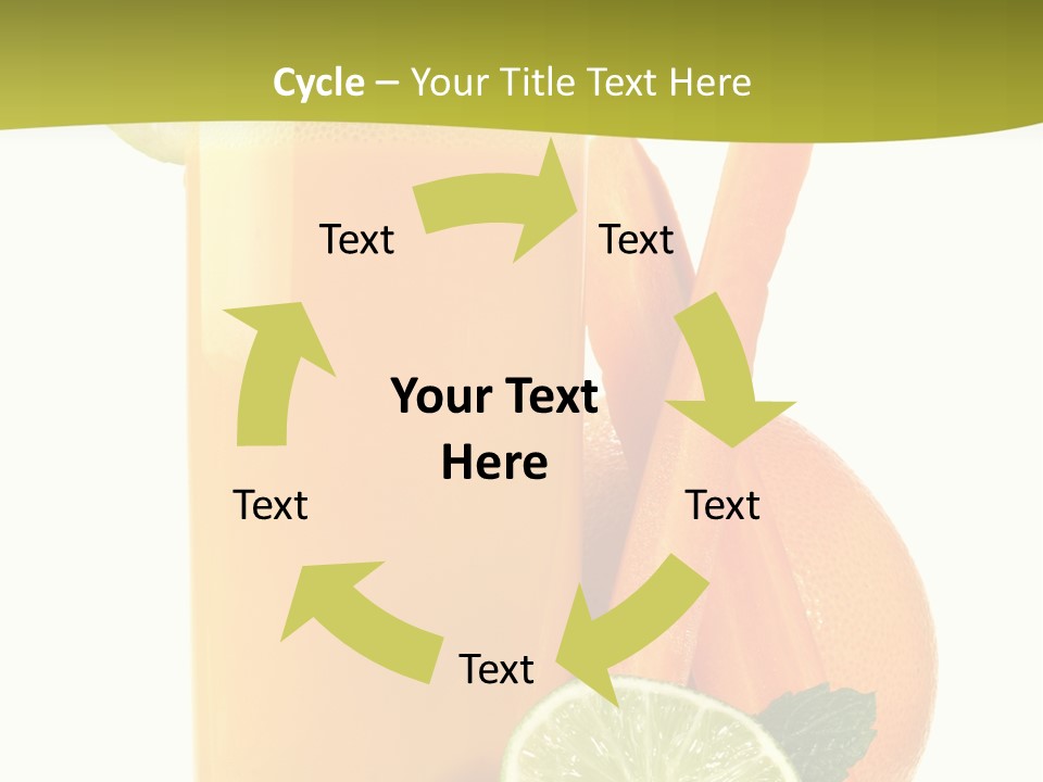 Carrot Crystal Drink PowerPoint Template