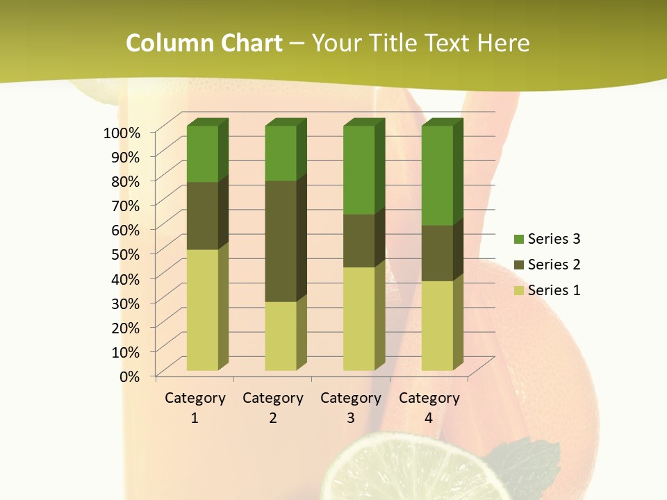 Carrot Crystal Drink PowerPoint Template