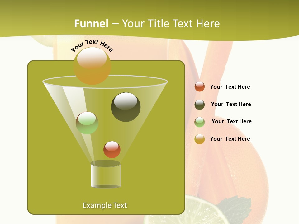 Carrot Crystal Drink PowerPoint Template
