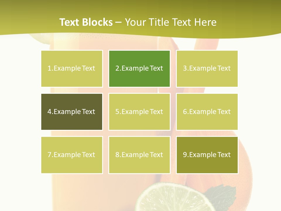 Carrot Crystal Drink PowerPoint Template