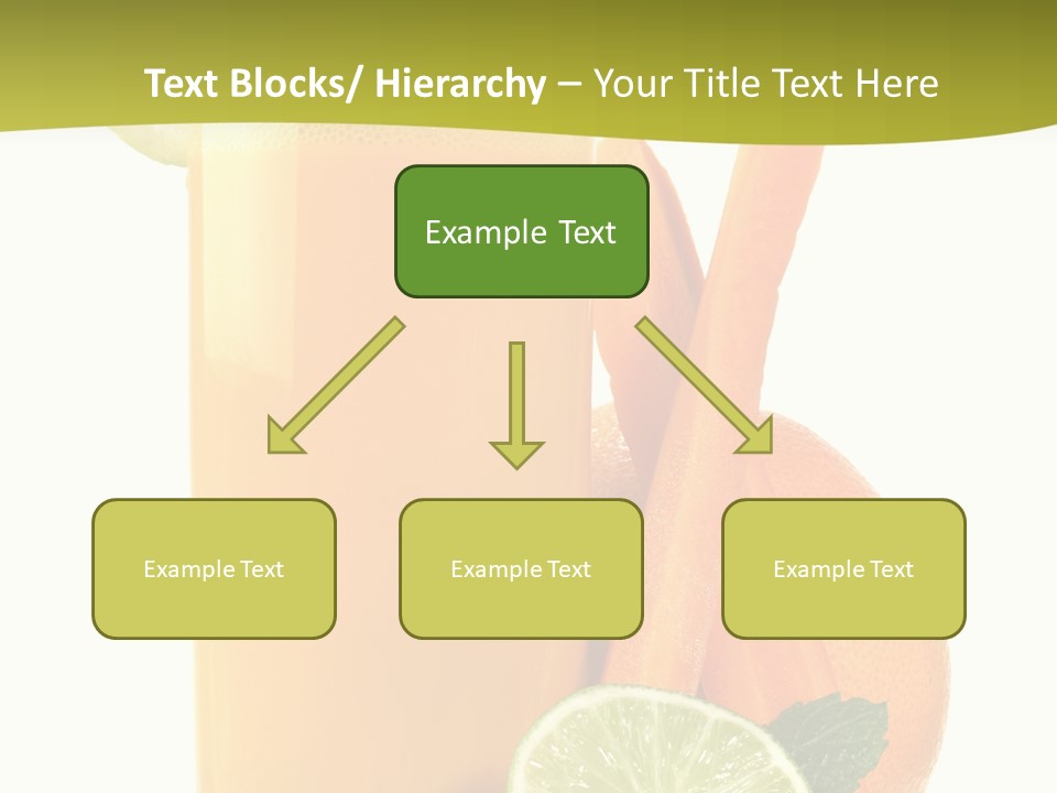 Carrot Crystal Drink PowerPoint Template