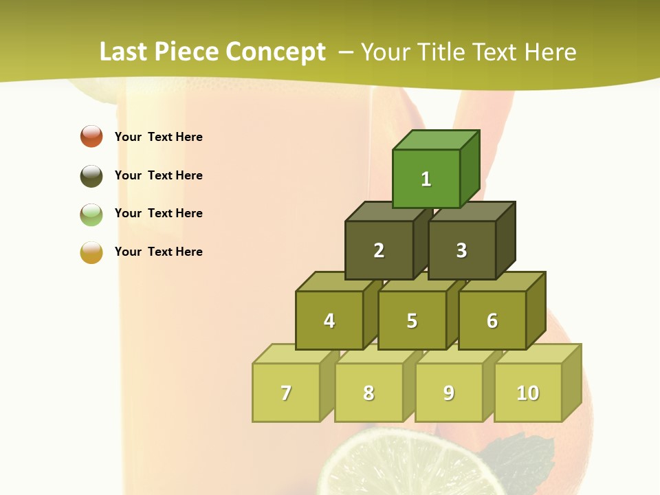 Carrot Crystal Drink PowerPoint Template