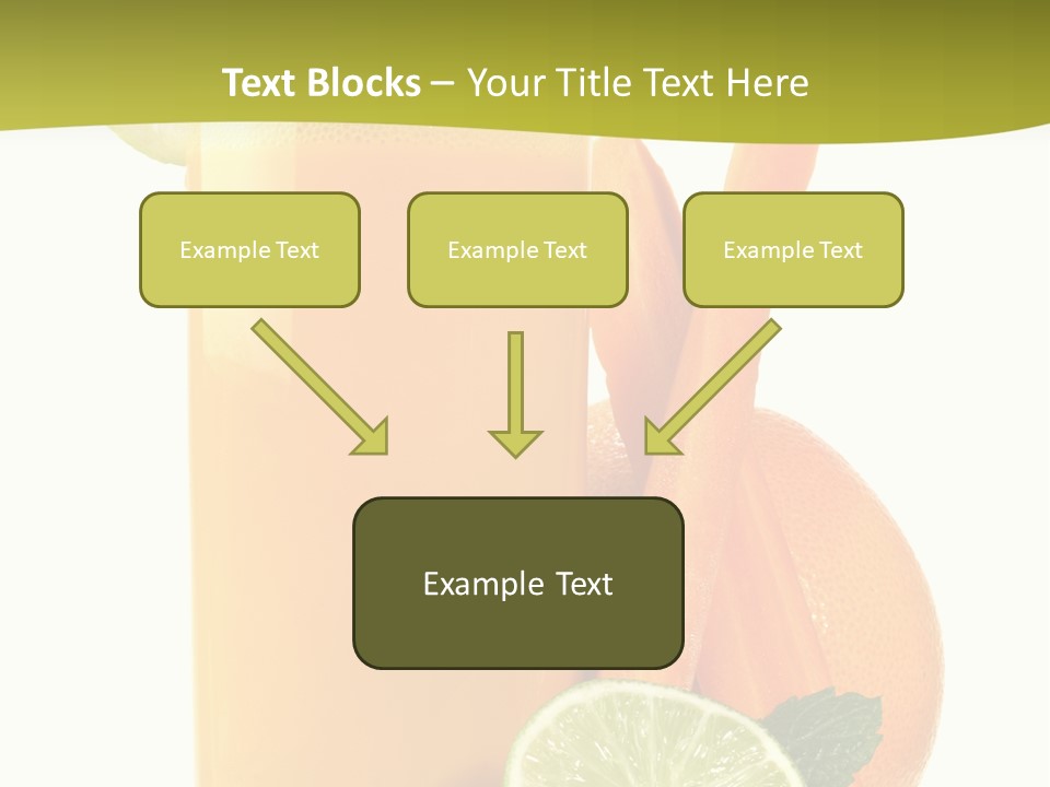Carrot Crystal Drink PowerPoint Template