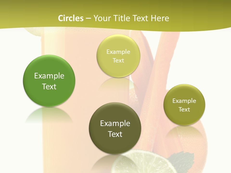 Carrot Crystal Drink PowerPoint Template