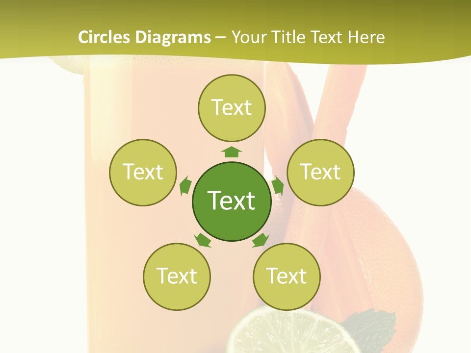 Carrot Crystal Drink PowerPoint Template