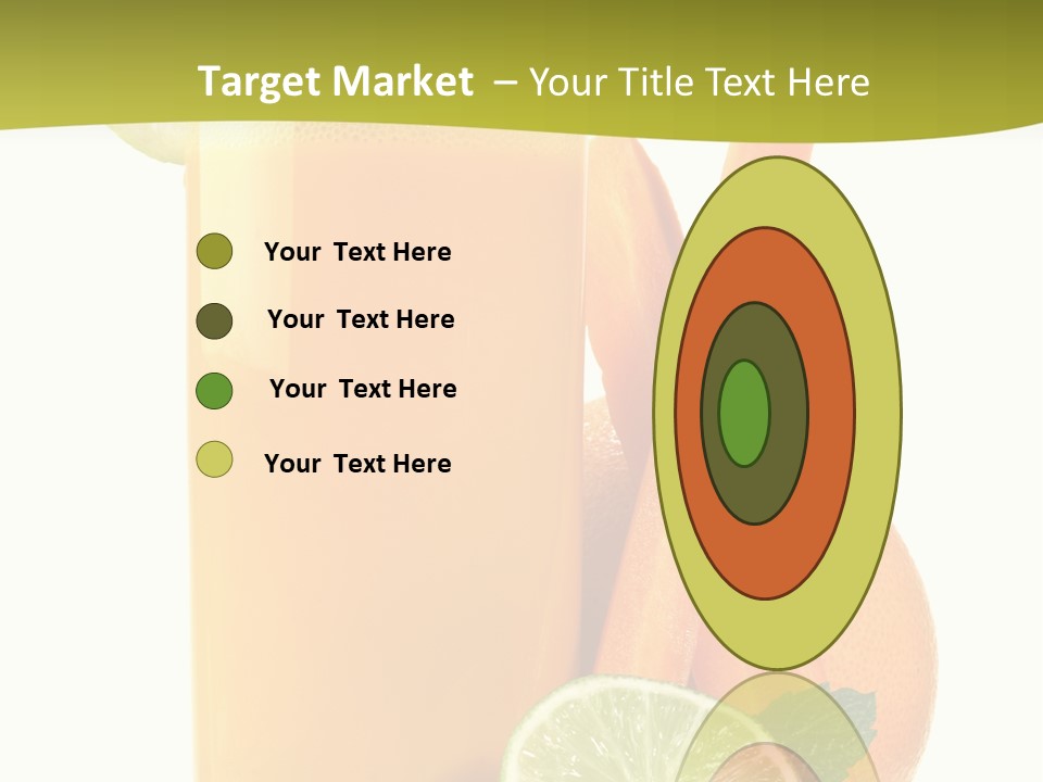 Carrot Crystal Drink PowerPoint Template