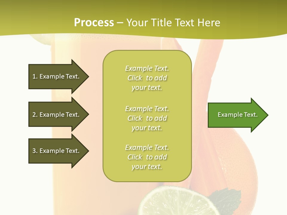 Carrot Crystal Drink PowerPoint Template