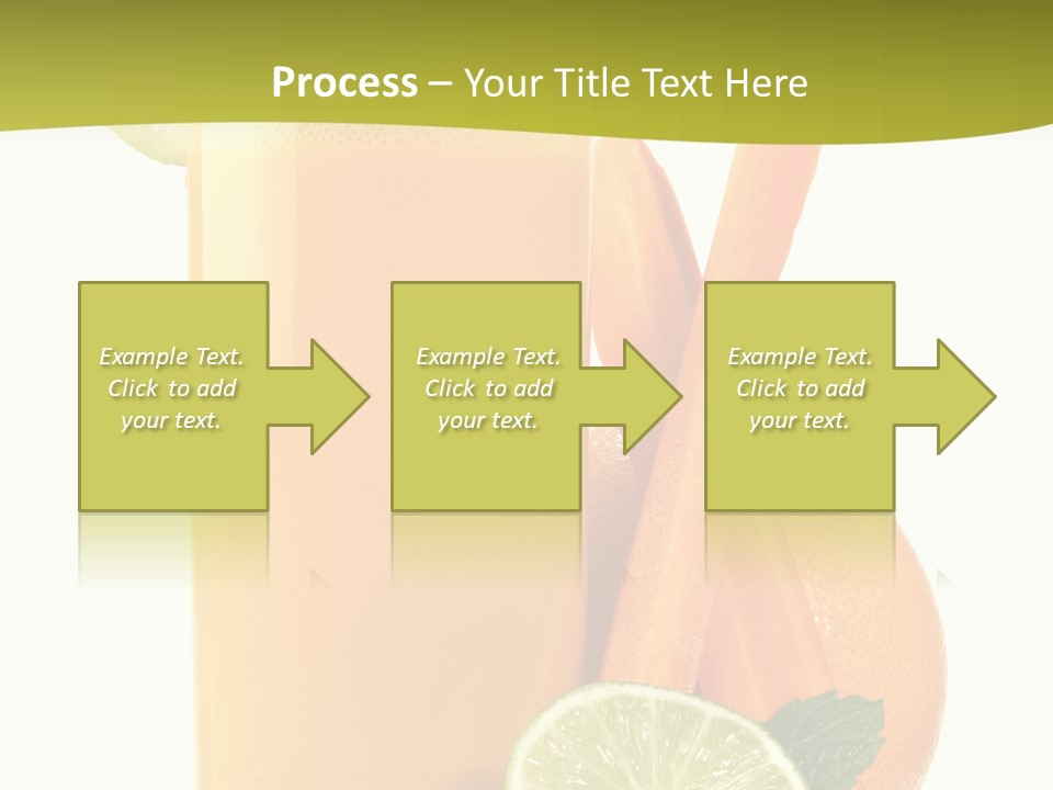 Carrot Crystal Drink PowerPoint Template