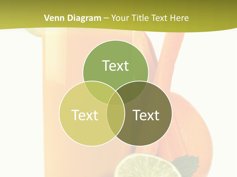 Carrot Crystal Drink PowerPoint Template