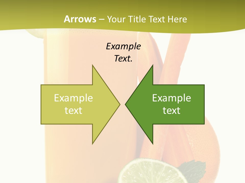 Carrot Crystal Drink PowerPoint Template