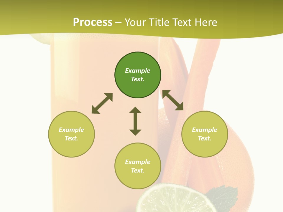Carrot Crystal Drink PowerPoint Template