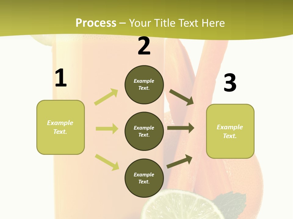 Carrot Crystal Drink PowerPoint Template