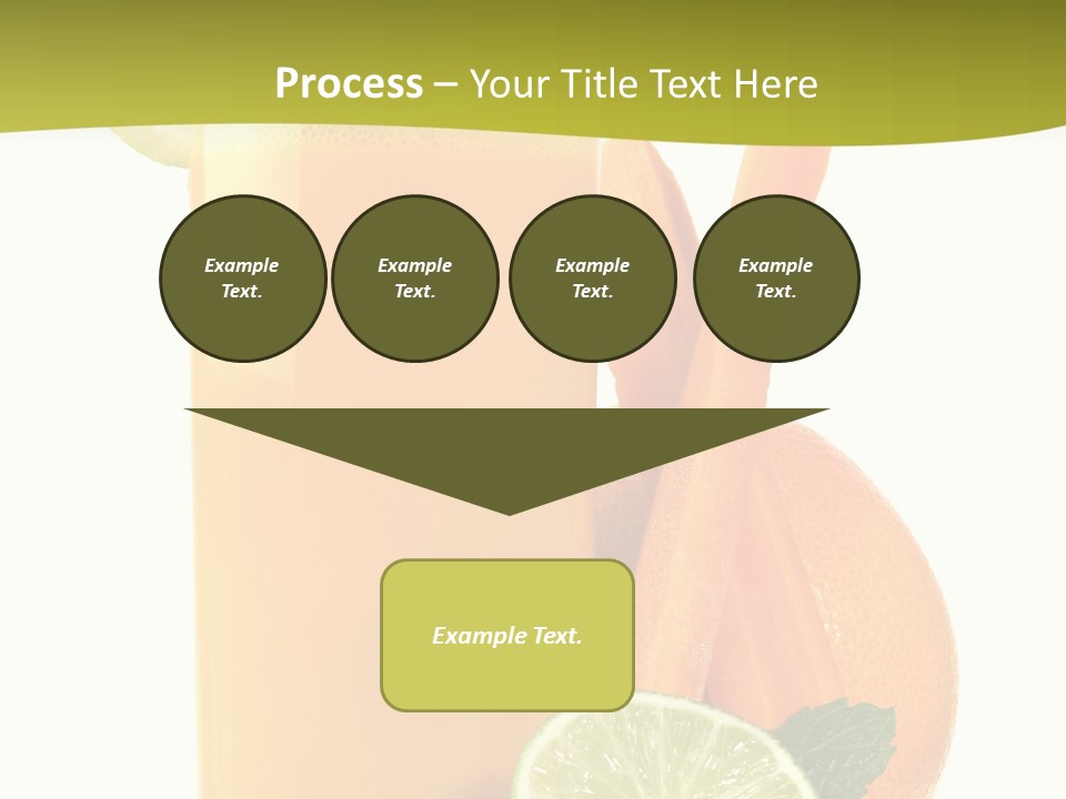 Carrot Crystal Drink PowerPoint Template