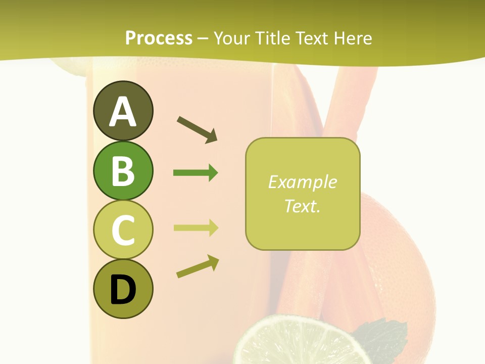 Carrot Crystal Drink PowerPoint Template