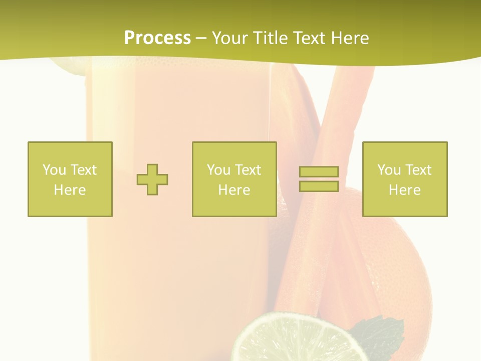 Carrot Crystal Drink PowerPoint Template