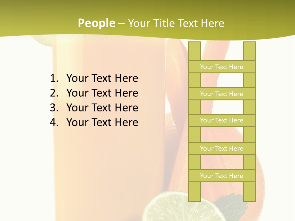 Carrot Crystal Drink PowerPoint Template