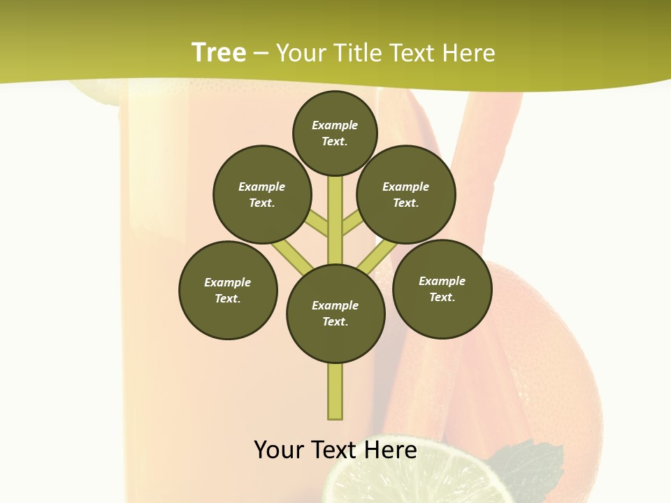 Carrot Crystal Drink PowerPoint Template