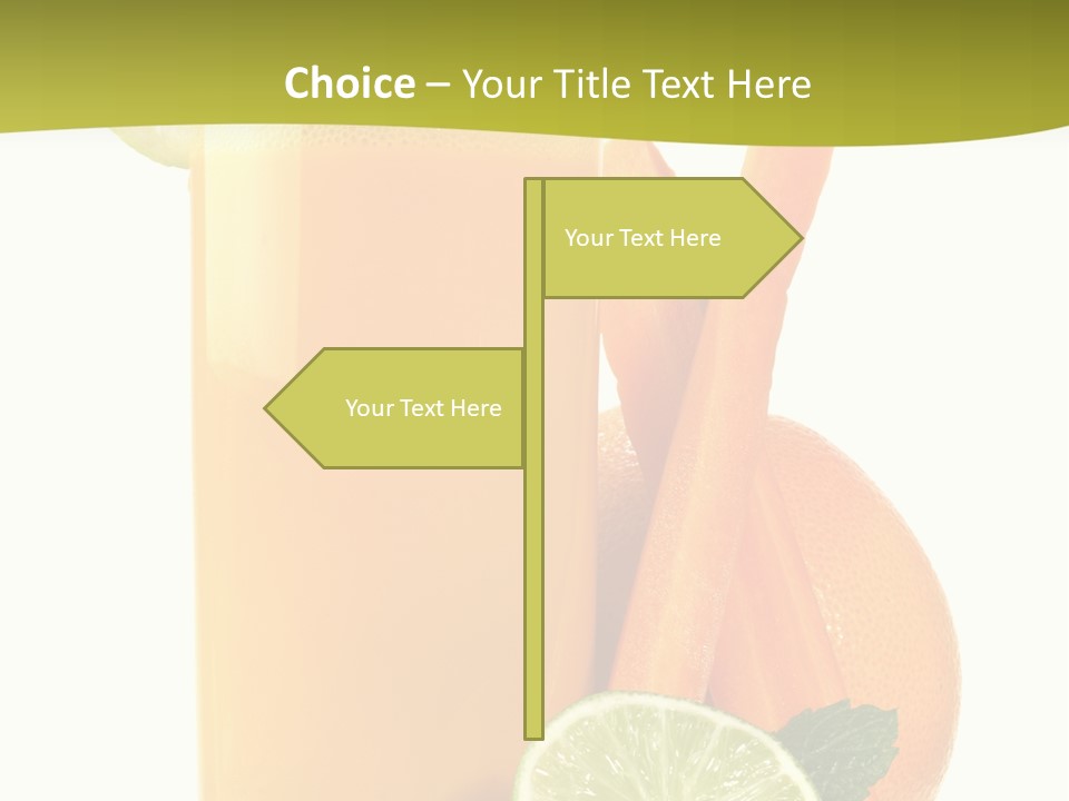 Carrot Crystal Drink PowerPoint Template