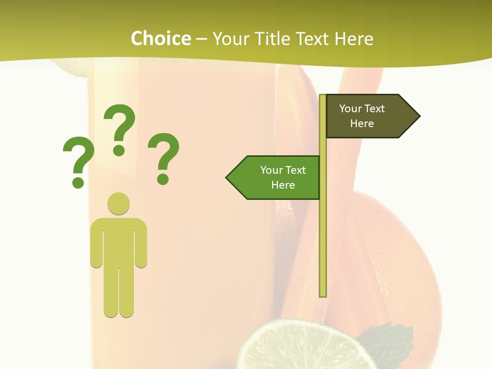 Carrot Crystal Drink PowerPoint Template