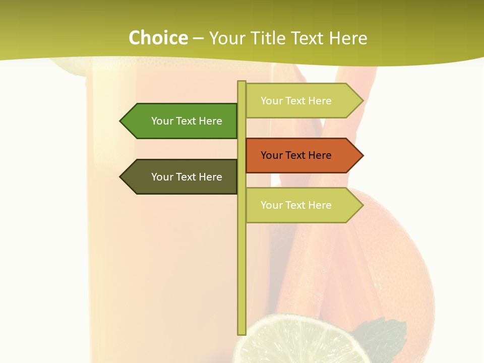 Carrot Crystal Drink PowerPoint Template