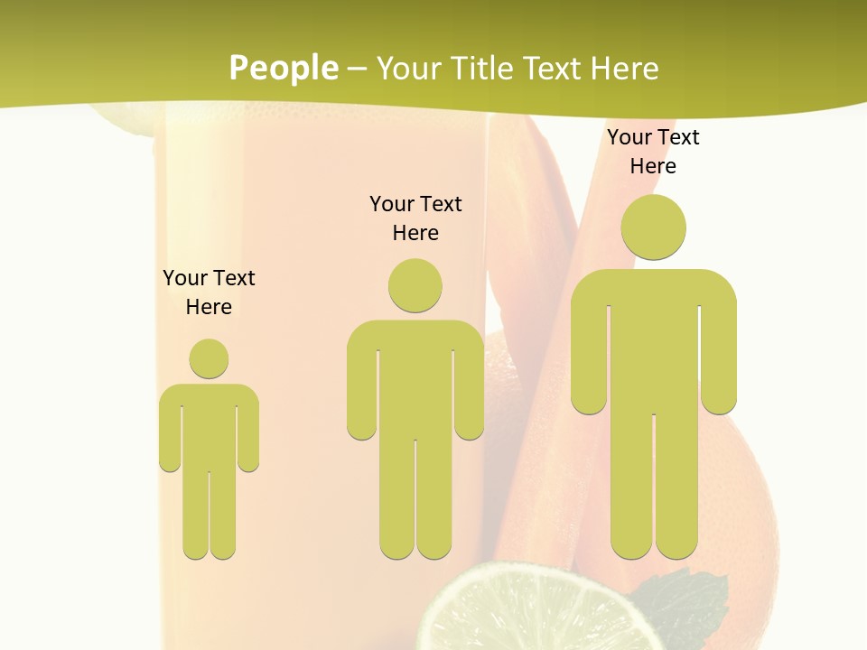 Carrot Crystal Drink PowerPoint Template