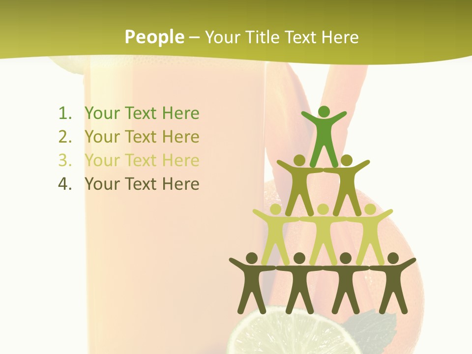 Carrot Crystal Drink PowerPoint Template