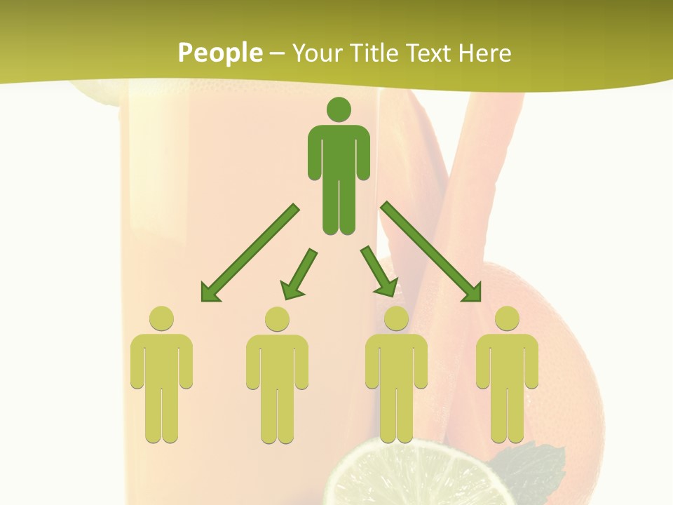 Carrot Crystal Drink PowerPoint Template