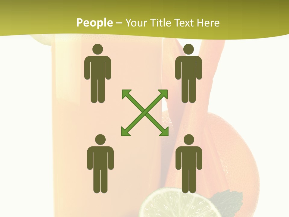 Carrot Crystal Drink PowerPoint Template