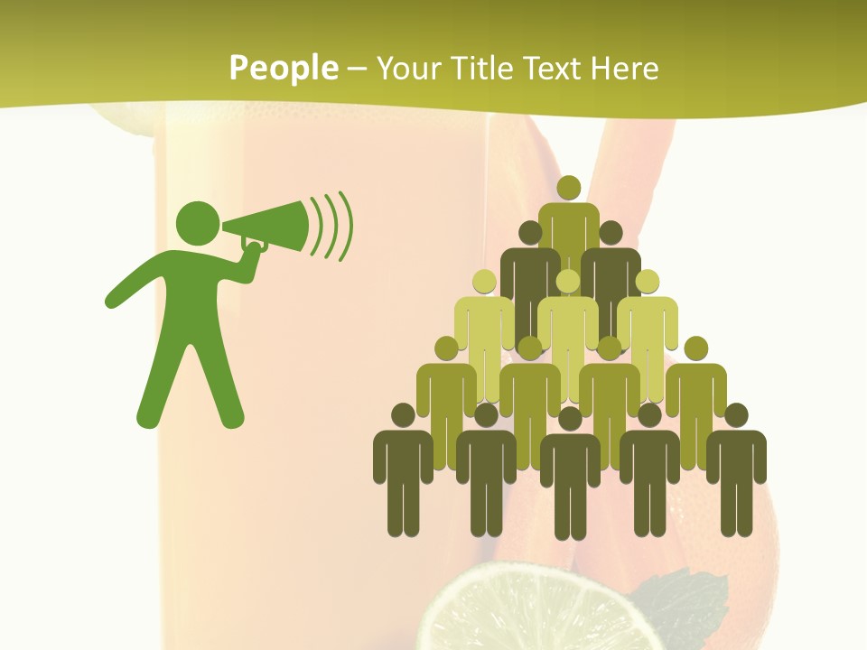 Carrot Crystal Drink PowerPoint Template