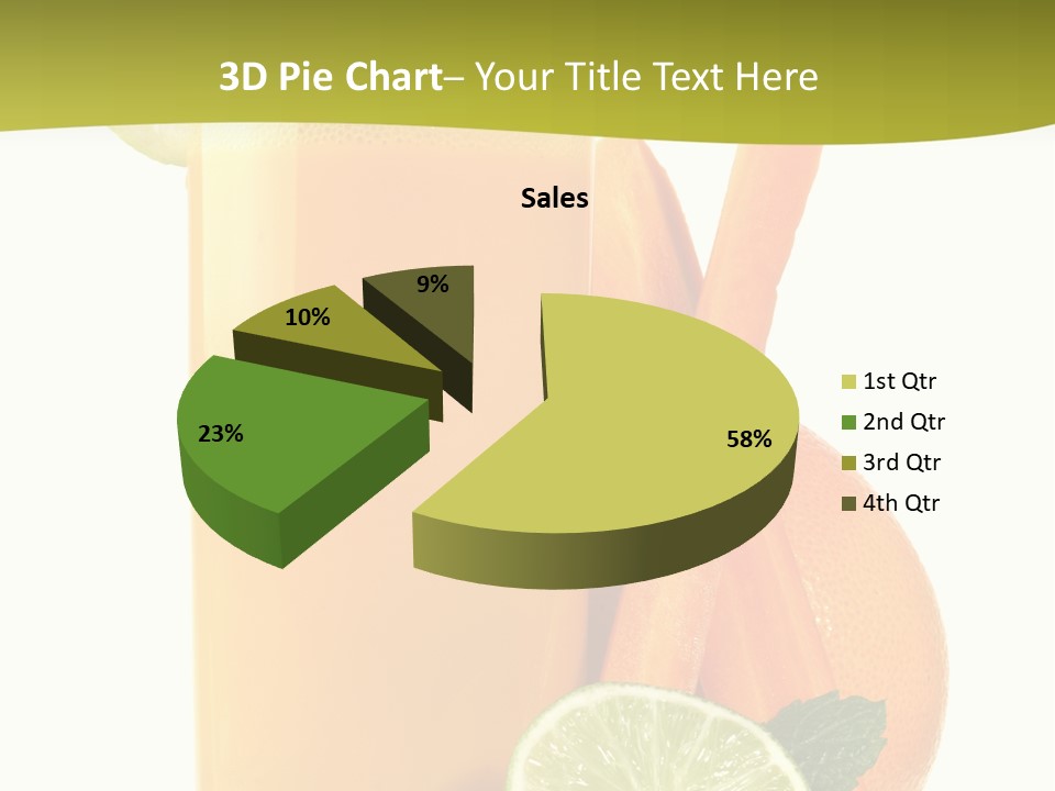 Carrot Crystal Drink PowerPoint Template