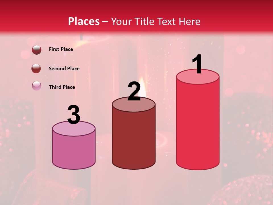 Xmas Baubles Blur PowerPoint Template