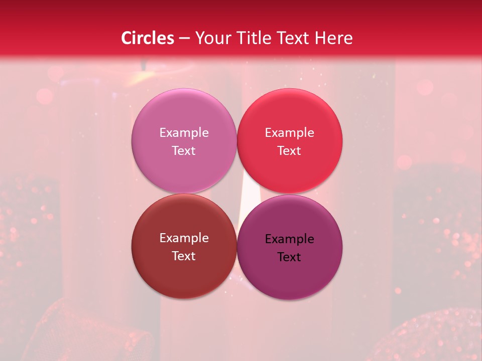 Xmas Baubles Blur PowerPoint Template