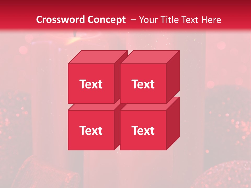 Xmas Baubles Blur PowerPoint Template