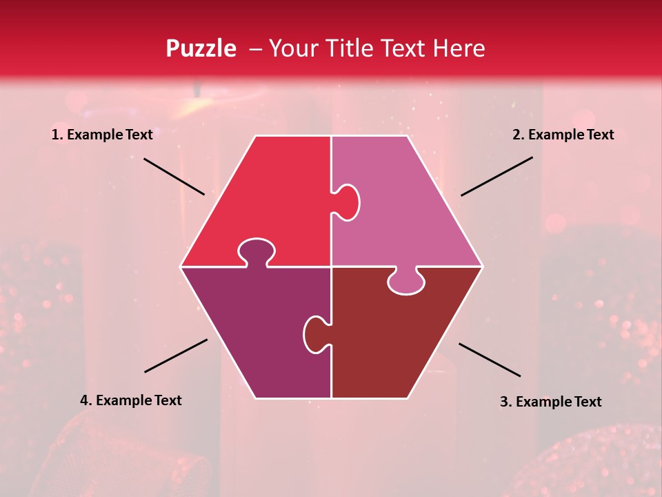 Xmas Baubles Blur PowerPoint Template