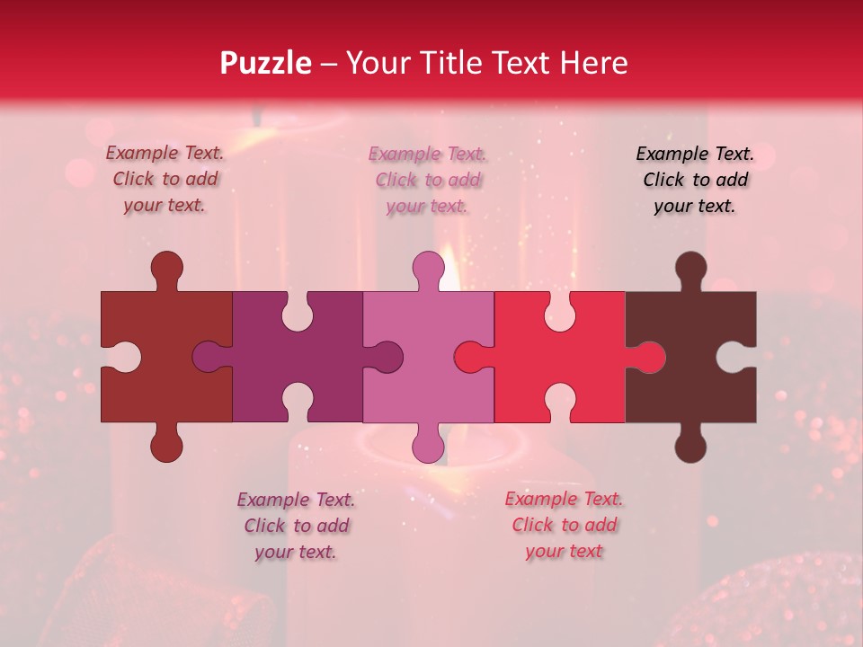 Xmas Baubles Blur PowerPoint Template